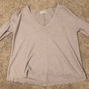 URBAN OUTFITTERS: waffle scoop neck long sleeve